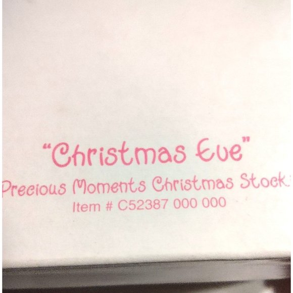 Vintage Precious Moments Christmas Eve 1998 Stocking Doll Box & Tags Hat Doll - Picture 2 of 10